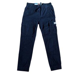 Levis Jogger Youth Black Cargo Pants L/G 10/12 Pockets & Elastic Waist  NWT